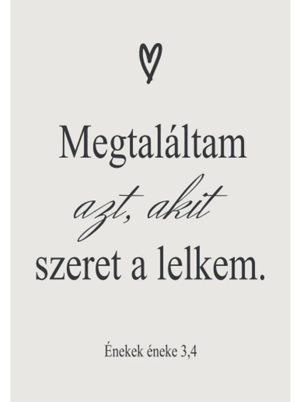 Megtaláltam azt, akit szeret a lelkem – képeslap csomag (10 db)