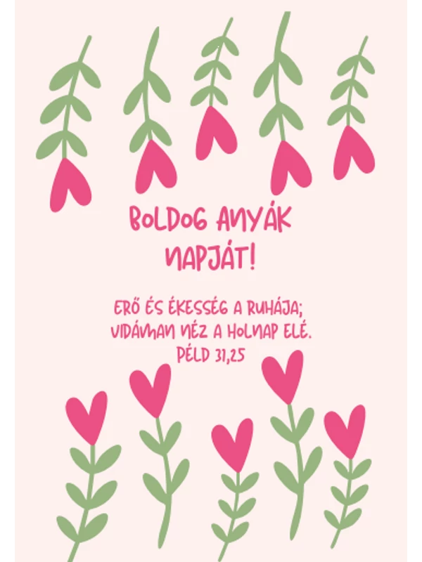 Erő és ékesség a ruhája – képeslap csomag (10 db) – Anyák napja