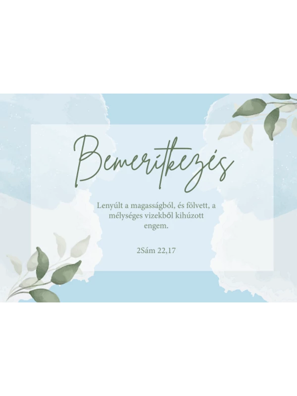 Lenyúlt a magasságból – képeslap csomag (10 db) – bemerítkezés
