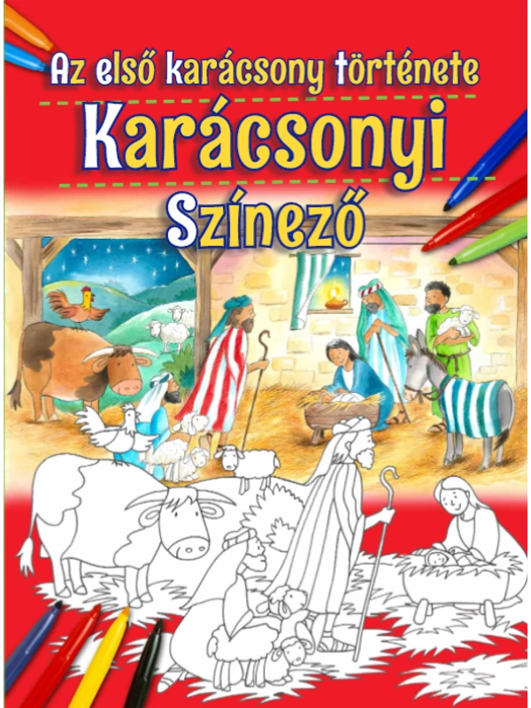 Karácsonyi színező – Az első karácsony története – Harmat Kiadó