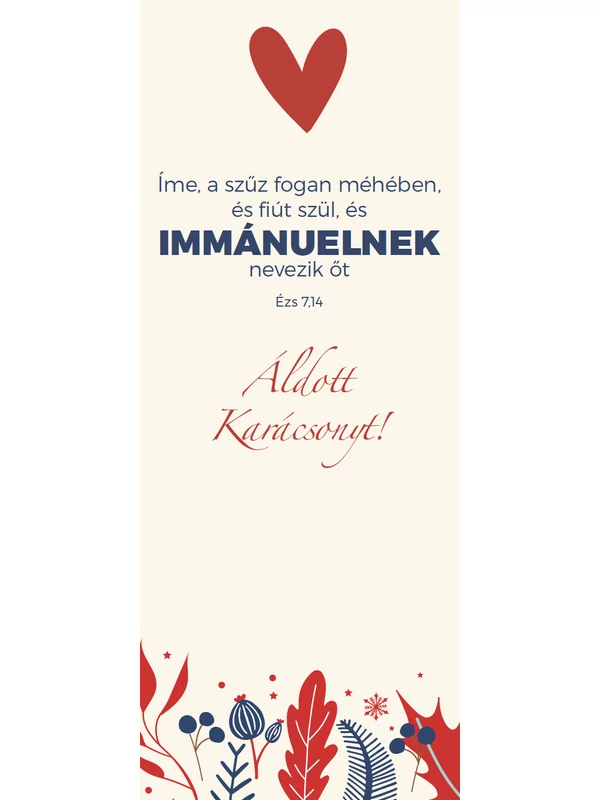 Íme, a szűz fogan méhében... – Karácsonyi könyvjelző csomag