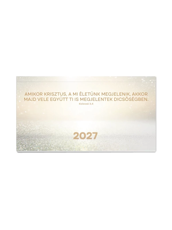 2027 Zsebnaptár – aranyos
