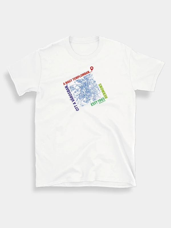 Ott a városban... (szögletes térkép) – uniszex póló