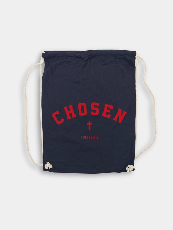 Chosen – keresztminta – sötétkék tornazsák