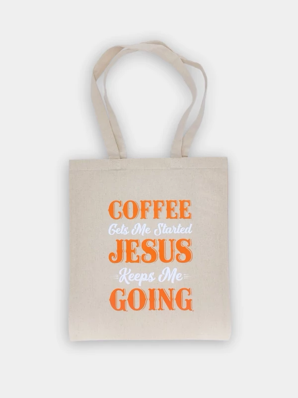 Coffee gets me started – vászontáska