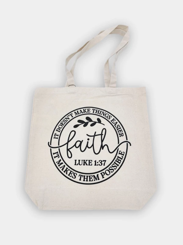 Faith – It Doesn't Make Things Easier – vászontáska