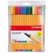 Tűfilc – Stabilo Point 88 – 0,4 mm, 15 db-os készlet (10 + 5)