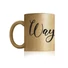 Kép 1/3 - Bögre – Ézsaiás 42,16 – WayMaker – glitteres, arany