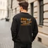 Kép 2/3 - Fed Up? Give God Control... – uniszex kereknyakú pulóver, fekete – L-es méret