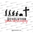 Kép 4/5 - „REVOLUTION – szabadon leboruló keresztény” – női póló – 2 színben