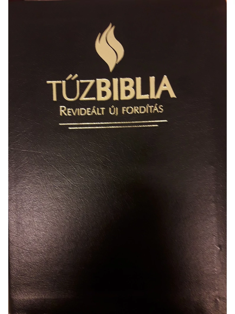 Tűzbiblia – Revideált új fordítás (bőrkötés, szögletes gerinccel)