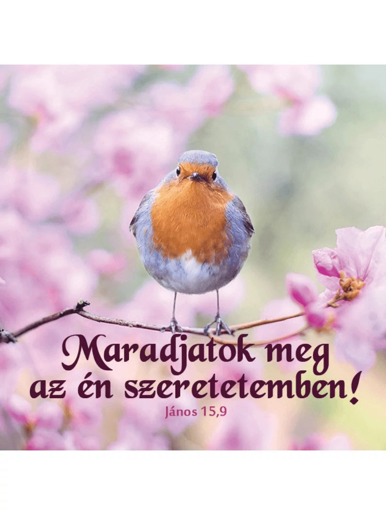 Maradjatok meg az én szeretetemben! – Hűtőmágnes