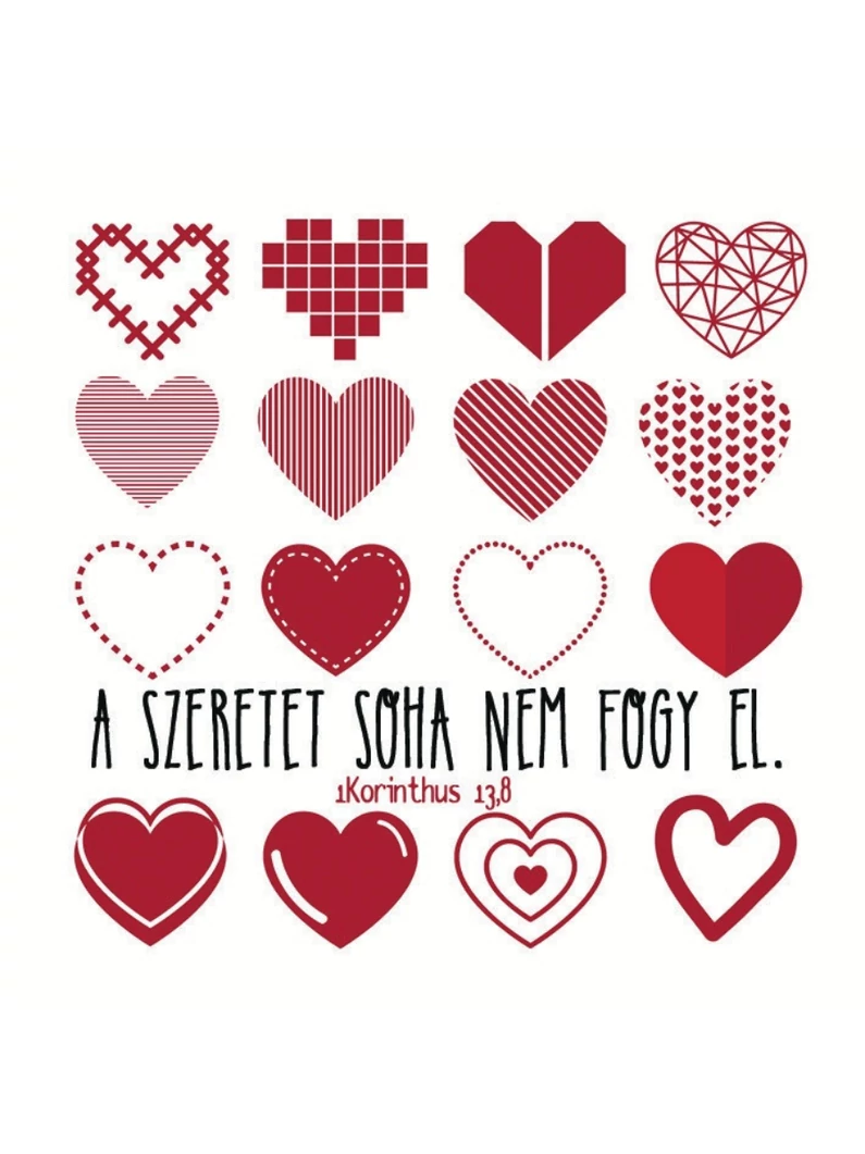 A szeretet soha nem fogy el – Hűtőmágnes