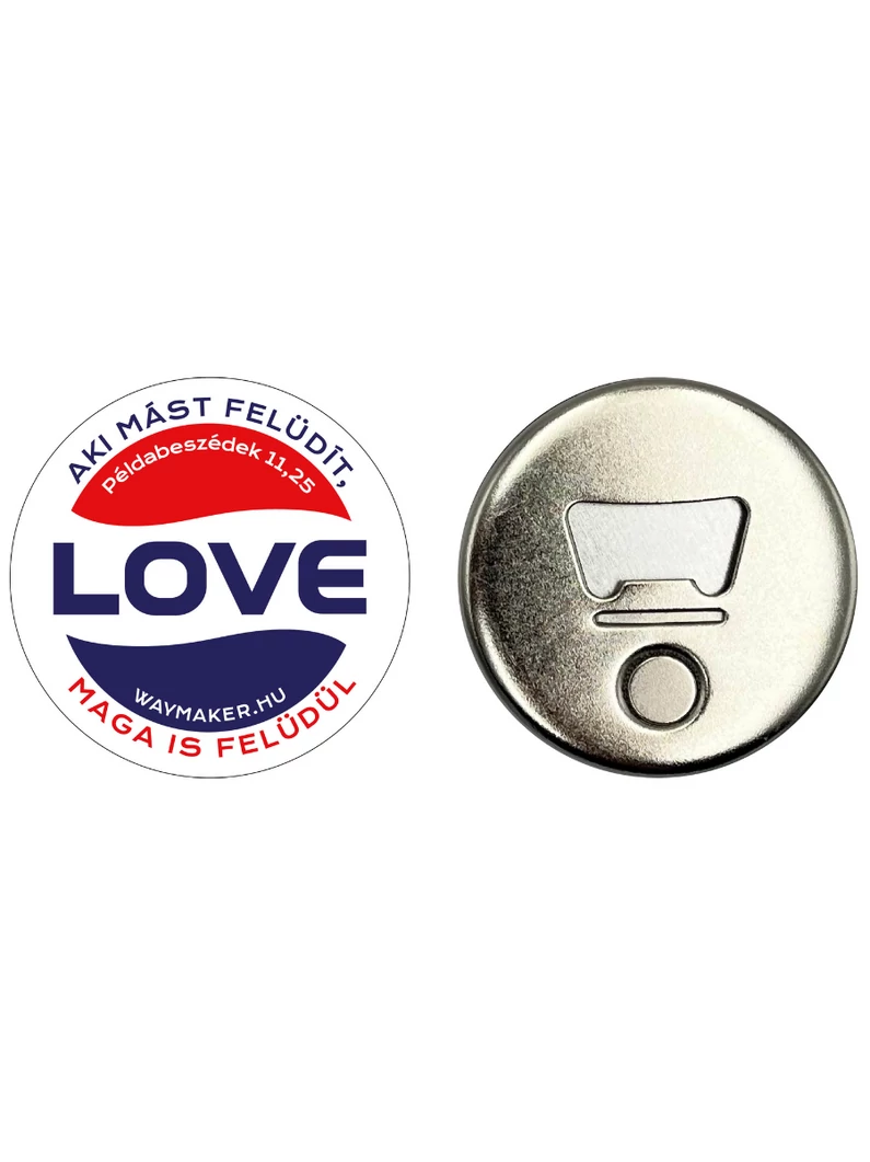 „Aki mást felüdít, maga is felüdül” – Hűtőmágnes üvegnyitóval