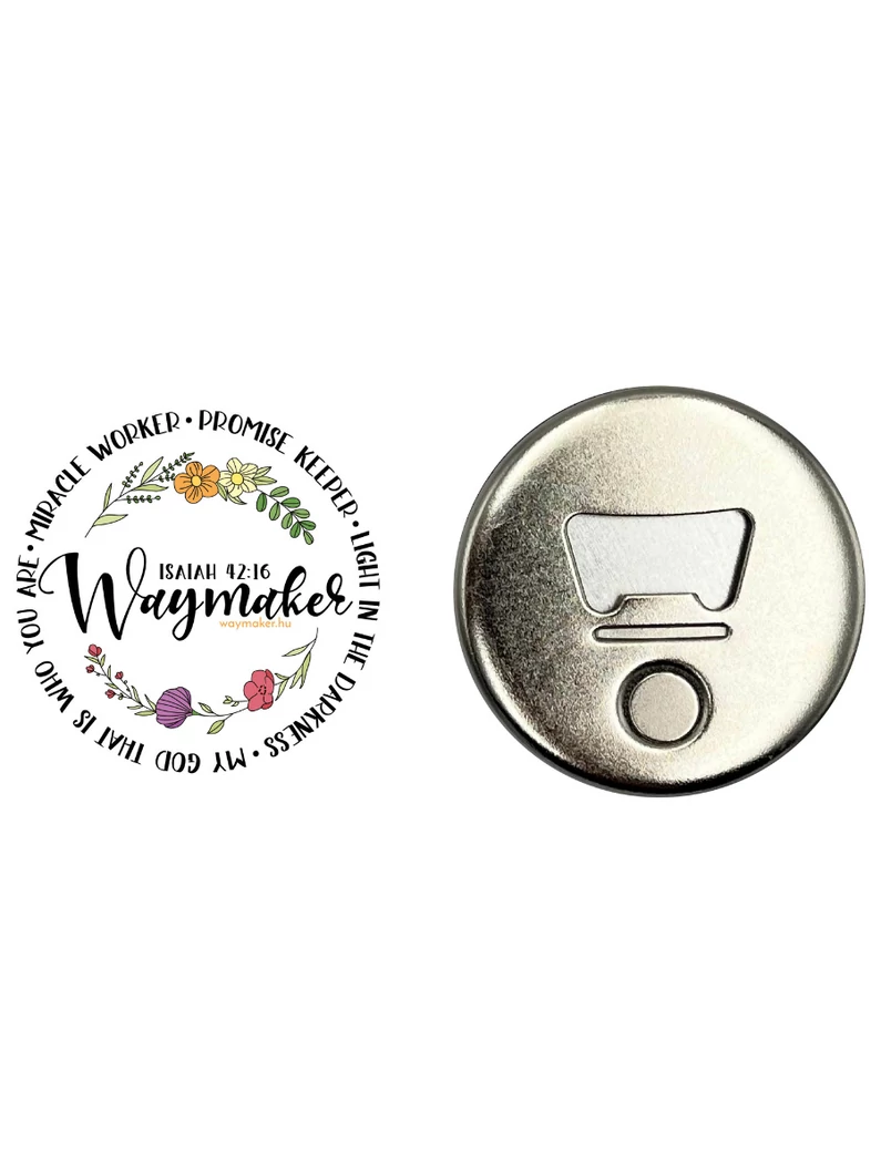„Waymaker” – Hűtőmágnes üvegnyitóval