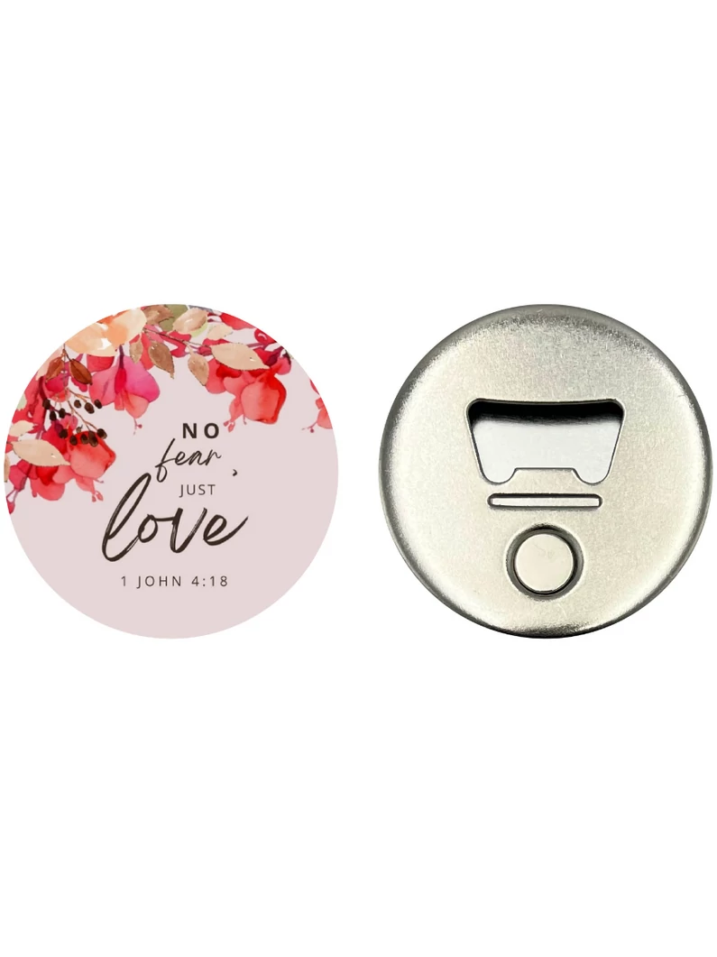 No fear, just love – Hűtőmágnes üvegnyitóval