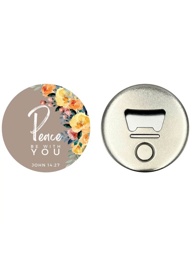 Peace be with you – Hűtőmágnes üvegnyitóval