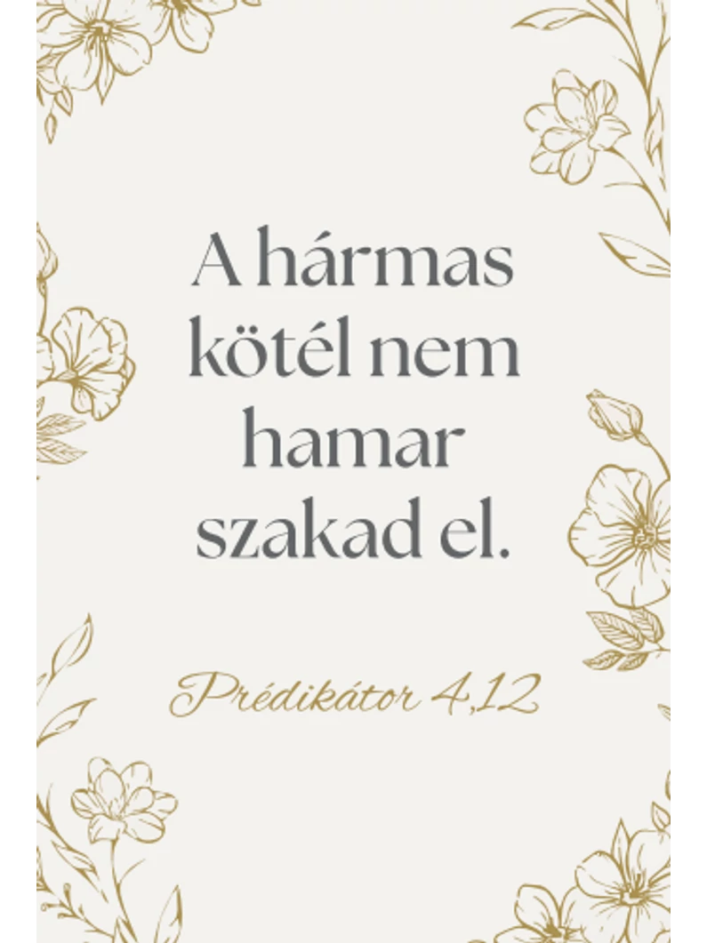 A hármas kötél – minikártya csomag (10 db)