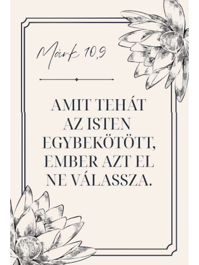 Amit tehát az Isten egybekötött – minikártya csomag (10 db)