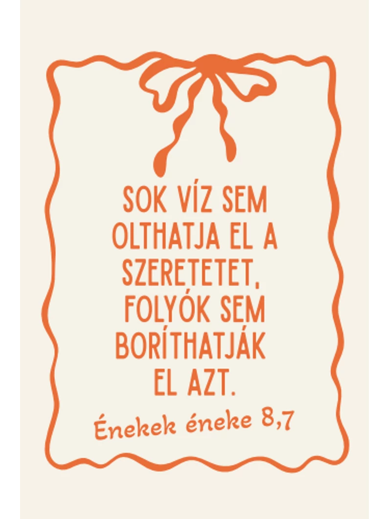 Sok víz sem olthatja el a szeretetet – minikártya csomag (10 db)