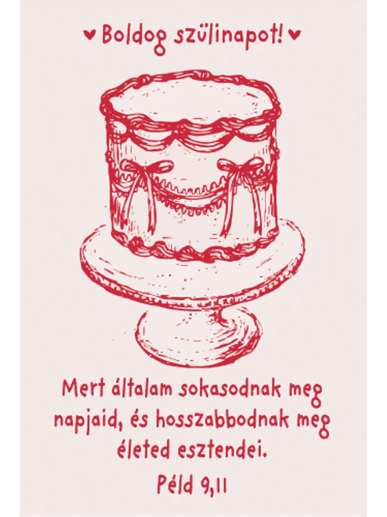 Mert általam sokasodnak meg napjaid – minikártya csomag (10 db) – születésnap