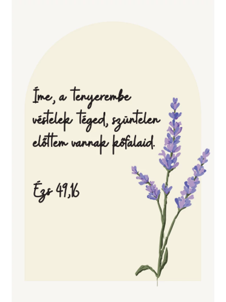 Íme, a tenyerembe véstelek – minikártya csomag (10 db)