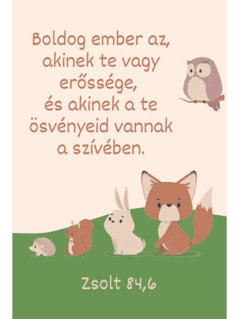 Boldog ember az, akinek te vagy erőssége – minikártya csomag (10 db)