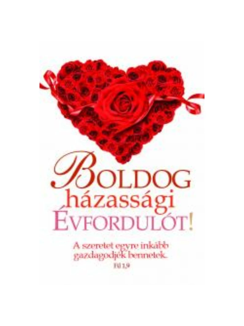 Boldog házassági évfordulót! – Minikártya csomag (P31)