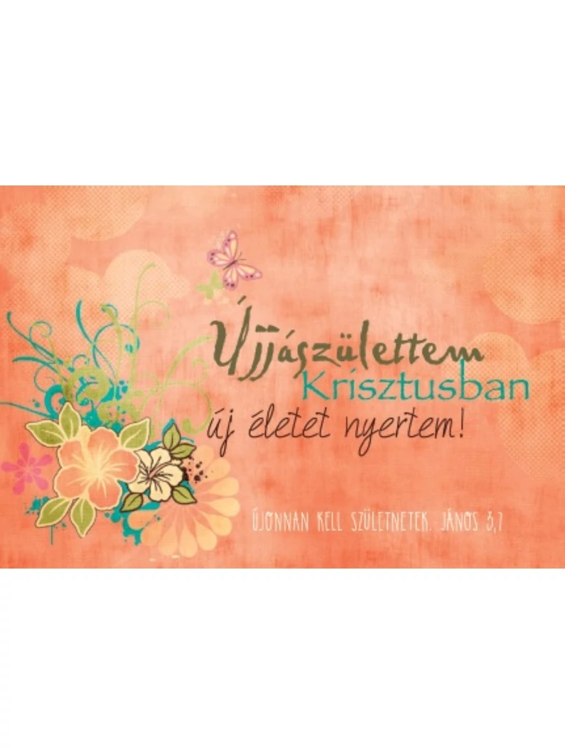Újjászülettem Krisztusban... – Minikártya csomag (T09)