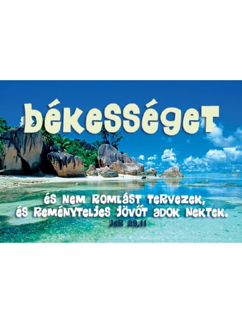 Békességet és nem romlást tervezek... – Minikártya csomag (T39)