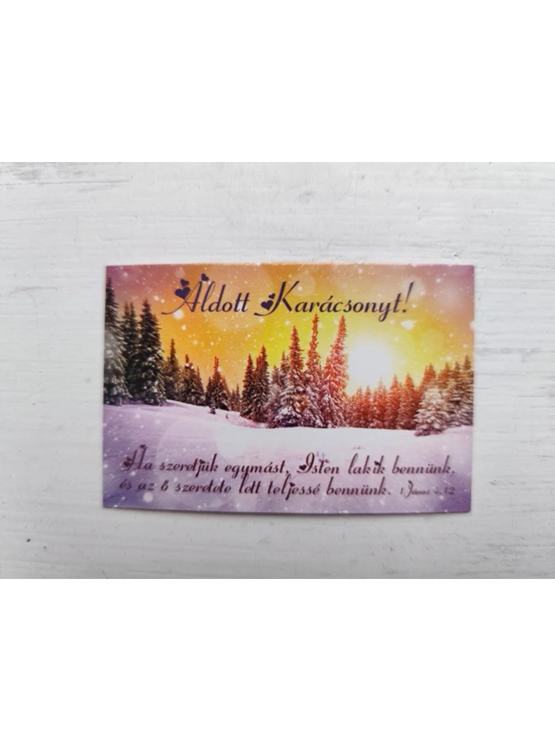 Ha szeretjük egymást... – Minikártya csomag, karácsonyi