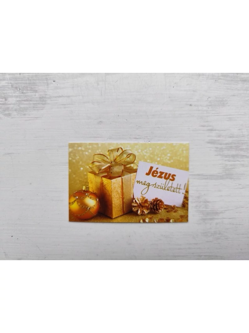 Jézus megszületett! – ajándék – Minikártya csomag, karácsonyi