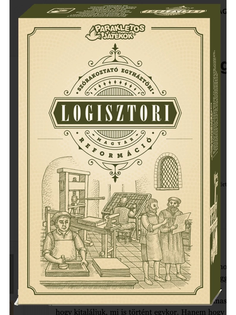 Logisztori 2. – Magyar reformáció – Szórakoztató egyháztöri – Társasjáték