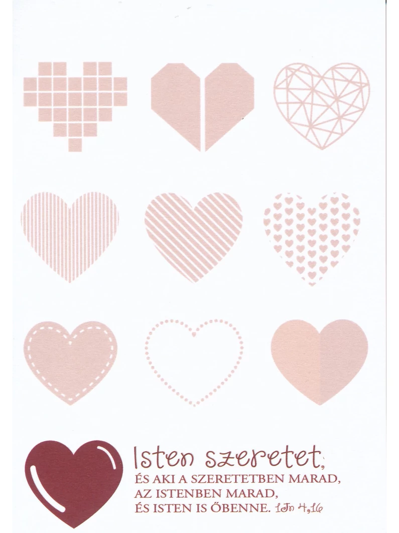 Isten szeretet... – Jegyzettömb, nagy