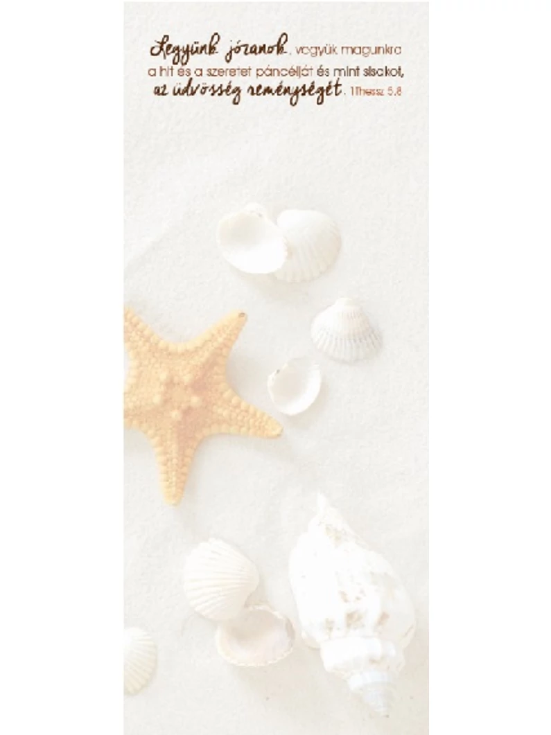 Legyünk józanok, vegyük magunkra a hit és a szeretet páncélját... – Jegyzettömb, kicsi