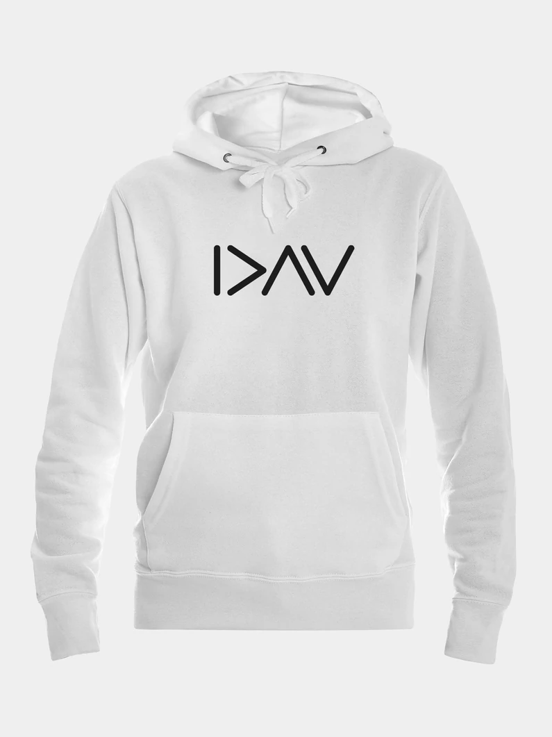 I>^V – „Isten nagyobb” – női kapucnis pulóver –XL-es méret