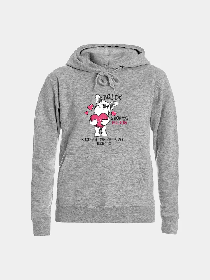 A szeretet soha nem fogy el  – gyerek kapucnis pulóver