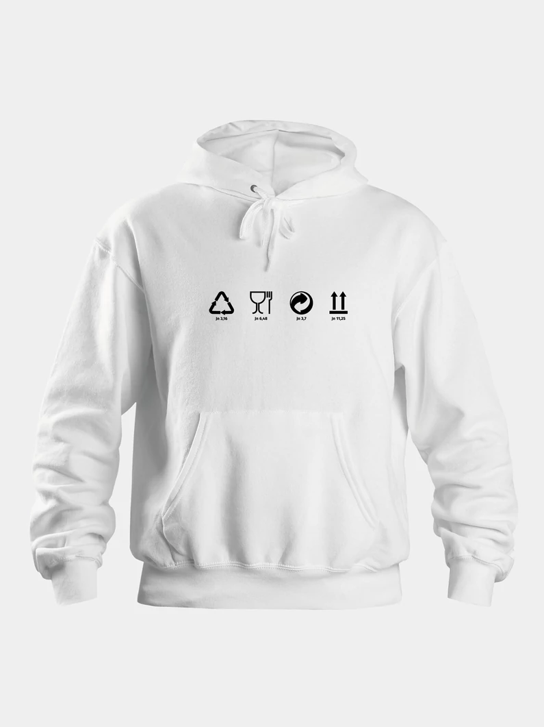 Csomagolásikonok – uniszex kapucnis pulóver