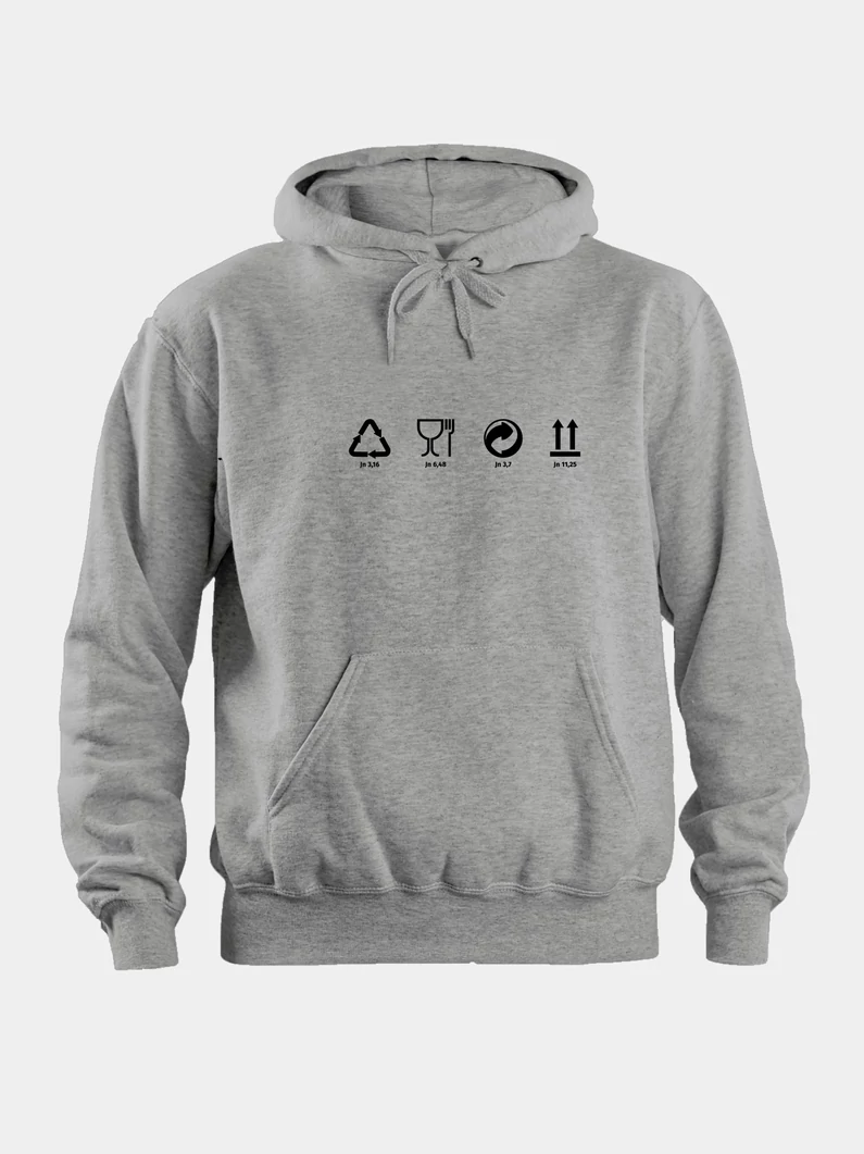 Csomagolásikonok – uniszex kapucnis pulóver