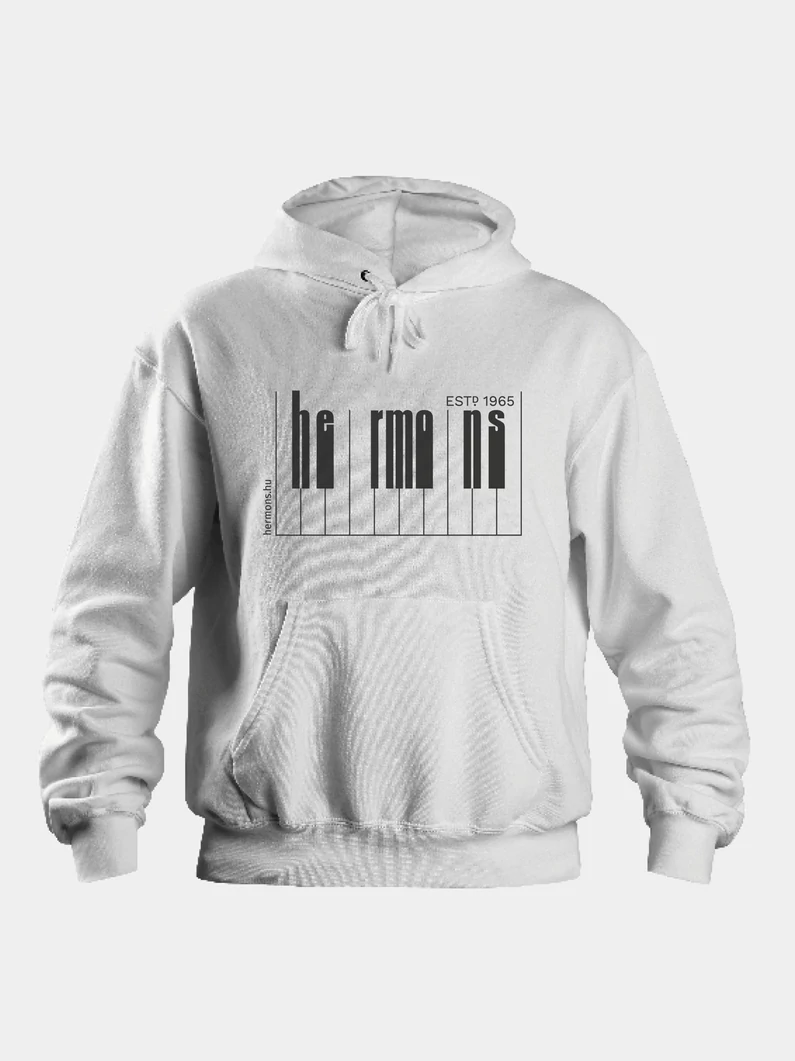 Hermons zongorabillentyű – uniszex kapucnis pulóver