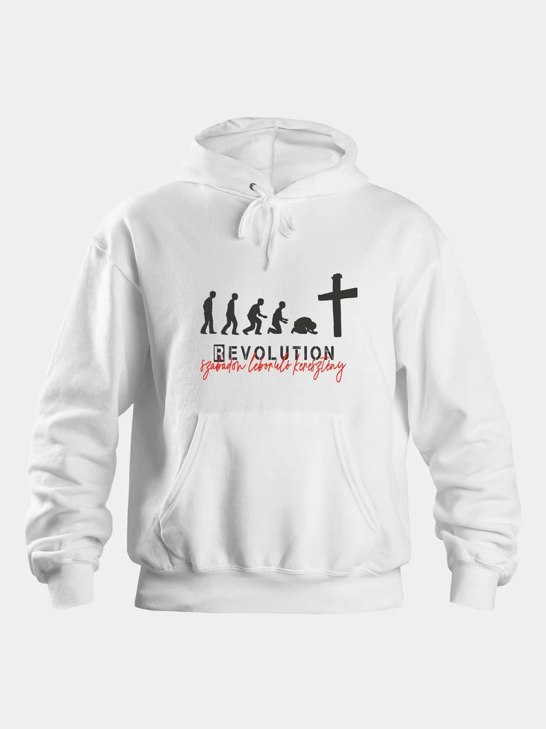 REVOLUTION – uniszex kapucnis pulóver