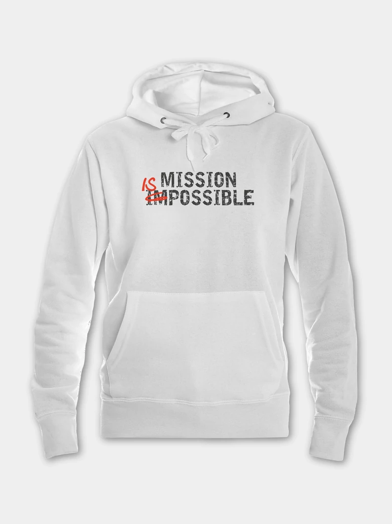 MISSION IS POSSIBLE – női kapucnis pulóver