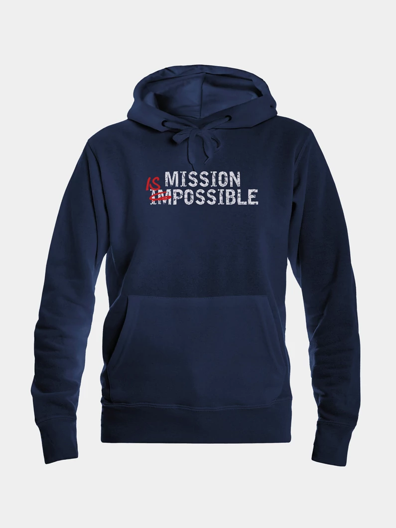 MISSION IS POSSIBLE – női kapucnis pulóver