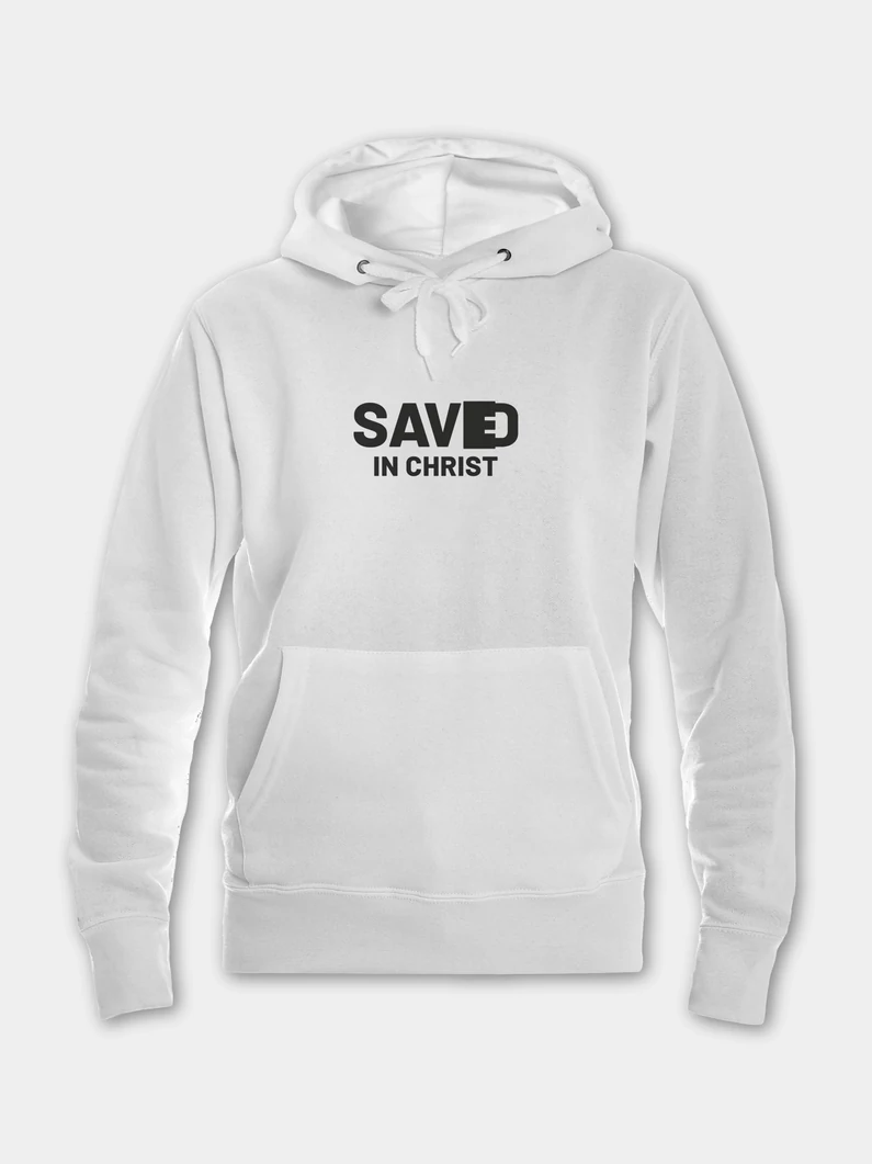 Saved in Christ – női kapucnis pulóver