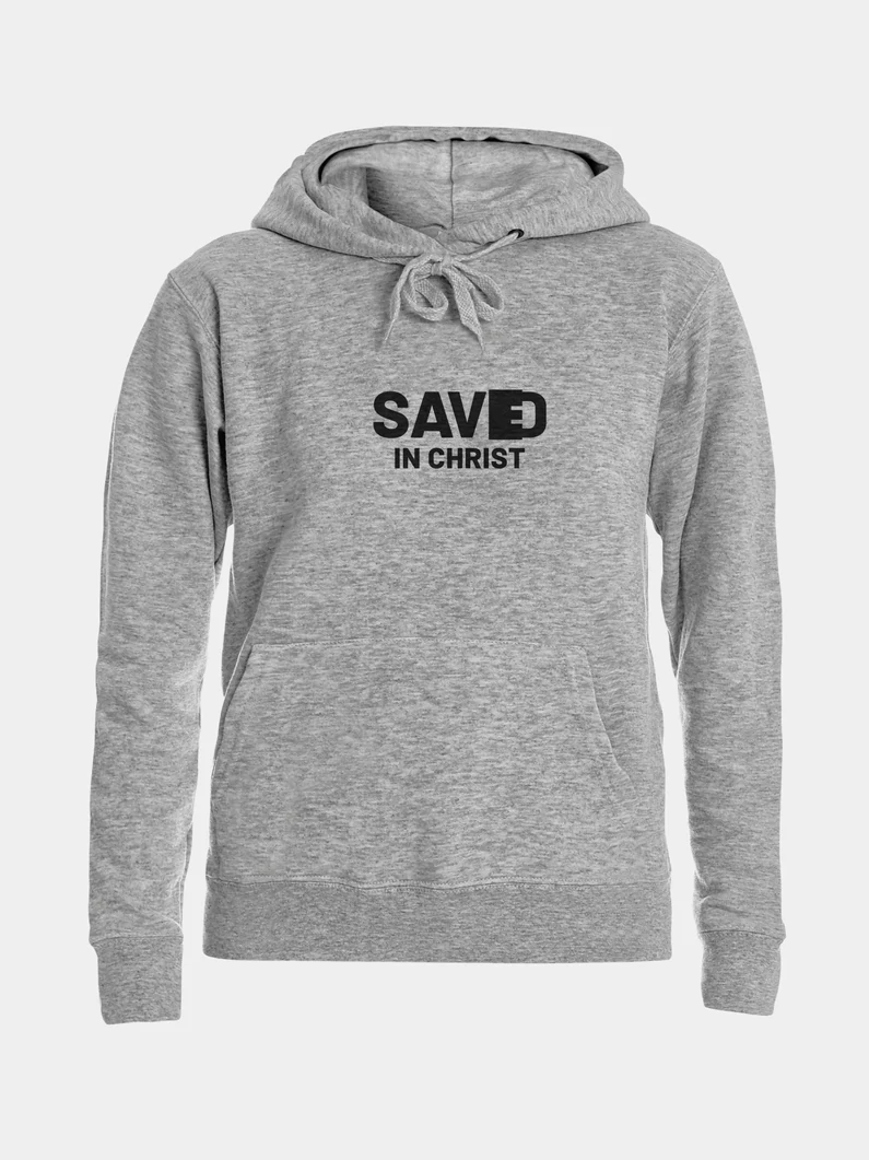 Saved in Christ – női kapucnis pulóver