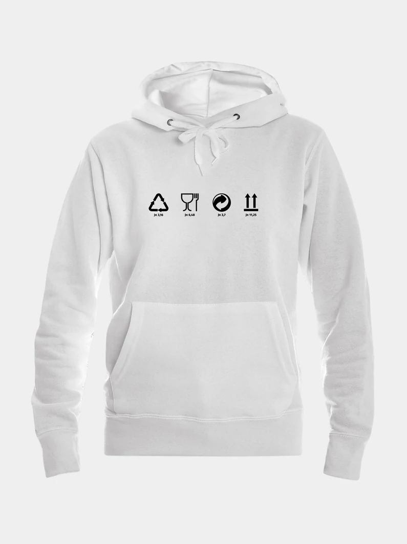 Csomagolásikonok – női kapucnis pulóver