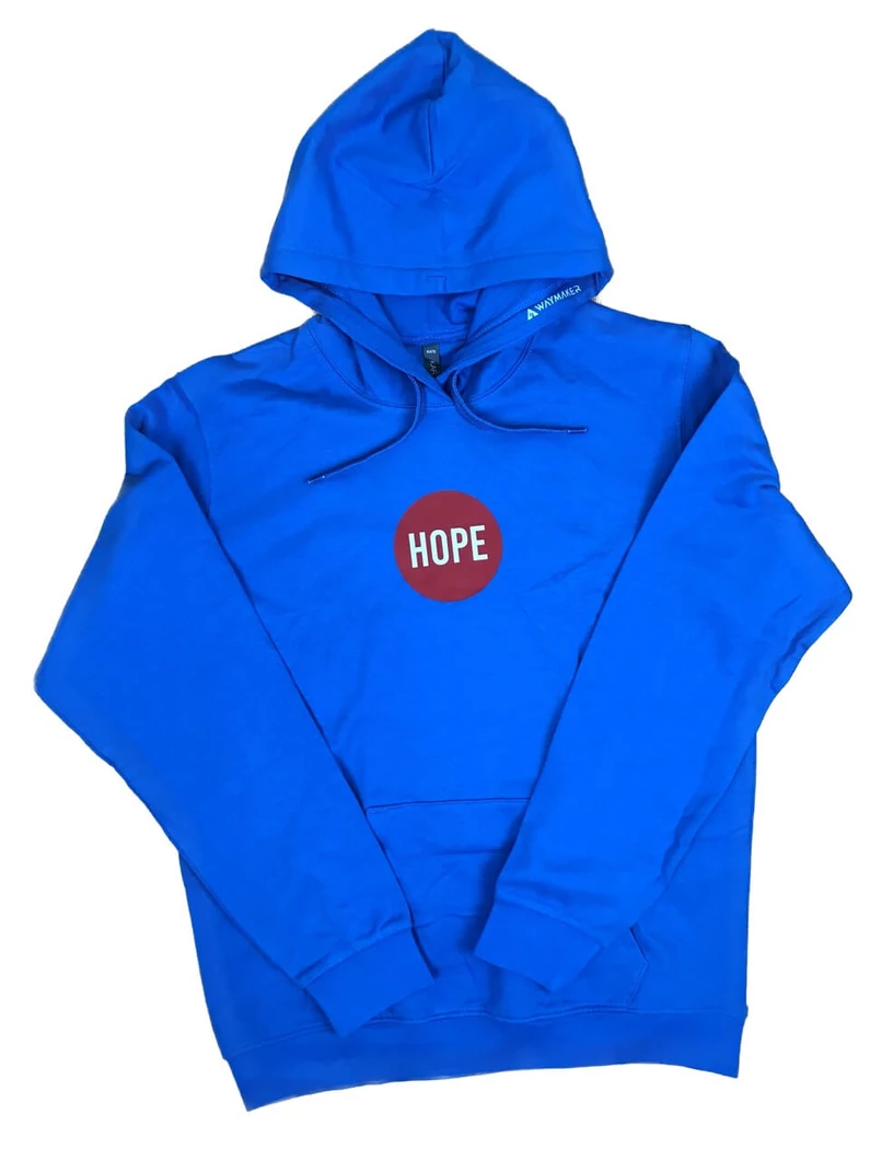 „Hope” – női kapucnis pulóver – L-es méretben