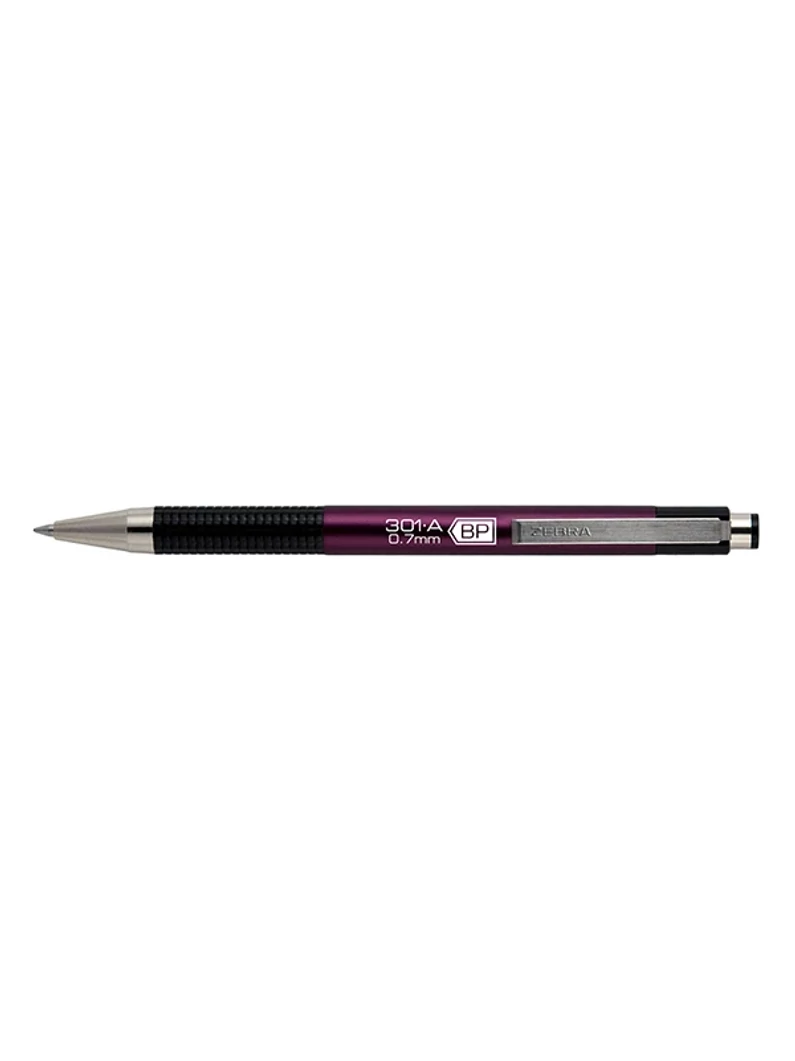 Golyóstoll kék tintával – Zebra F-301A, BP 0,7 mm – Bordó