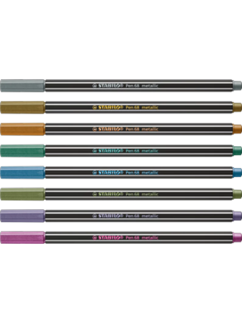 Filctoll – Stabilo Pen 68 metallic – 1,4 mm, 8 db-os készlet