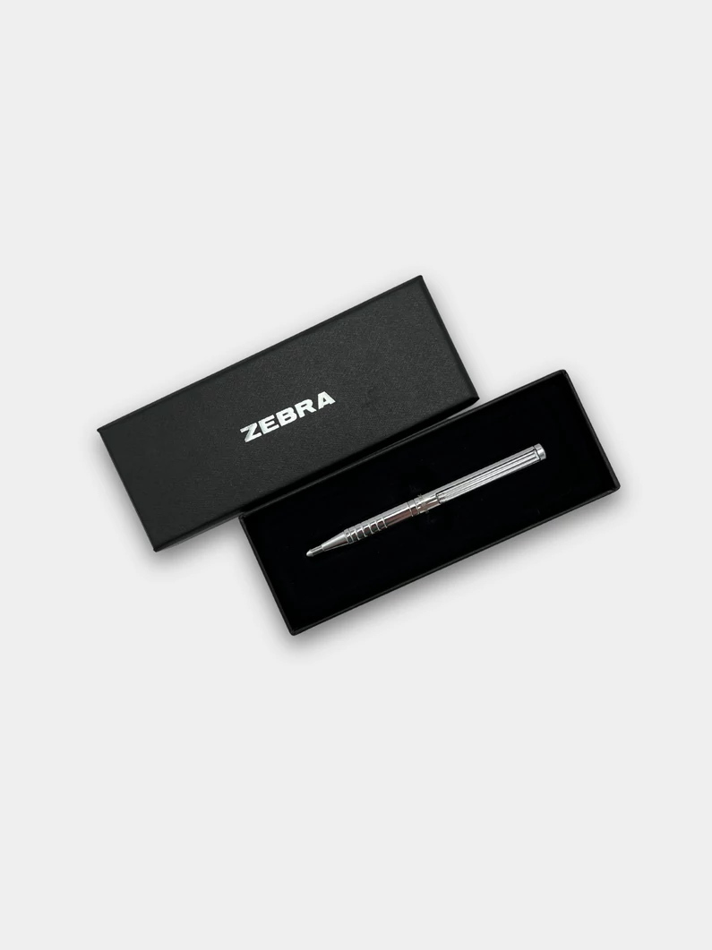 Zebra toll díszdobozban – Ezüst
